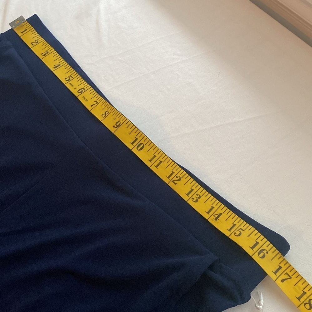 Kaari Blue pull on pants Everyday Essentials elastic waist wide leg Sz Large NWT - Picture 4 of 7